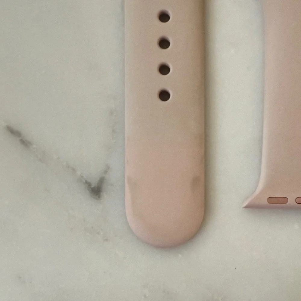 Apple Watch 38mm Pink Band with Rose Gold Hardware